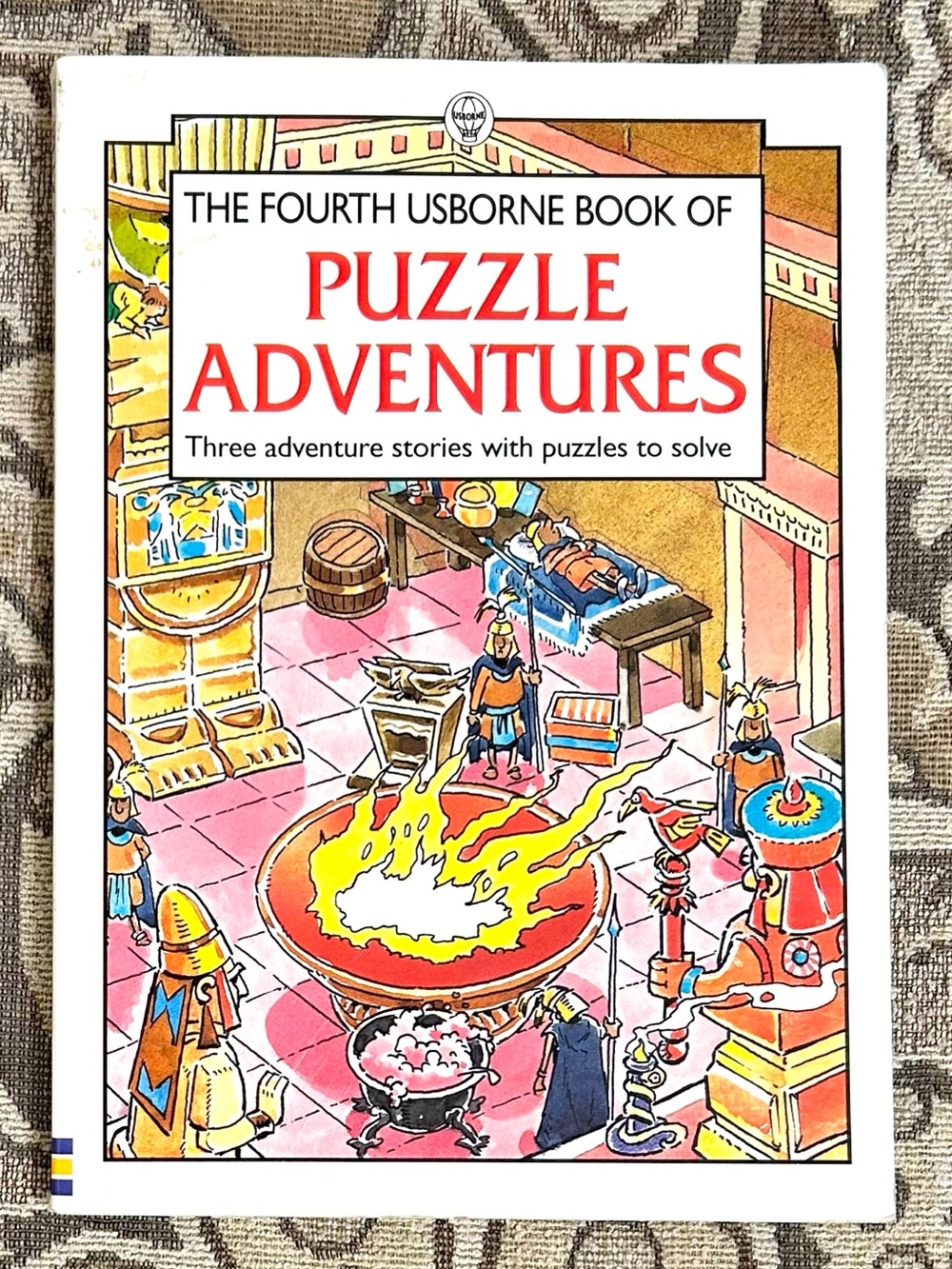 4/$20 The Fourth Usborne Book of Puzzle Adventures Softcover Book Vintage 1994